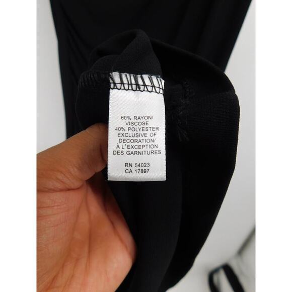 Banana Republic Womens Vintage Whimsigoth Black Tie Shoulder Knee Length‎ Dress - Picture 4 of 4